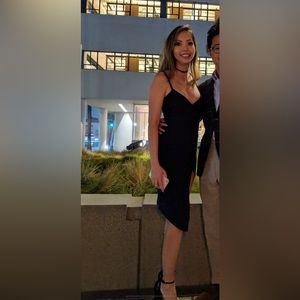 BooHoo Navy Blue Dress